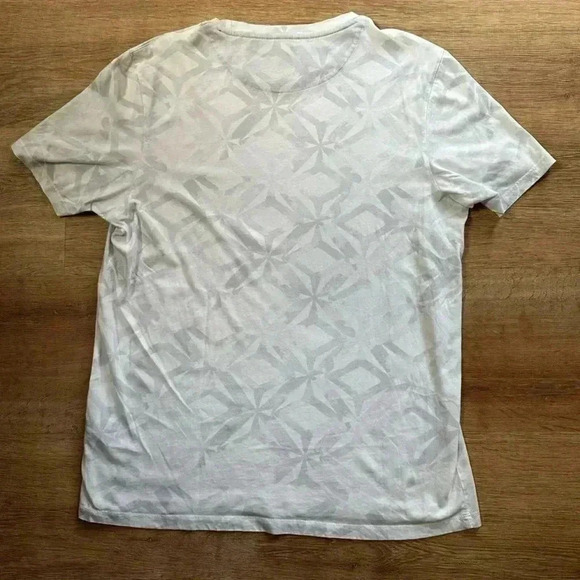 Men's Ted Baker 100% Cotton Patterned Short Sleeve T Shirt Size 4  (Medium) - Picture 9 of 11